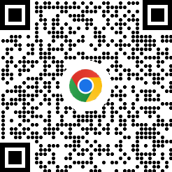 휴대기기에서 Chrome 브라우저를 다운로드할 수 있는 QR 코드