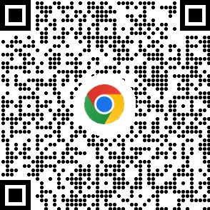 휴대기기에서 Chrome 브라우저를 다운로드할 수 있는 QR 코드